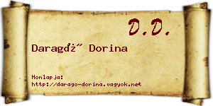 Daragó Dorina névjegykártya
